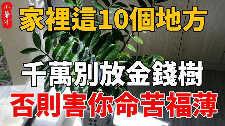 不是嚇你！金錢樹放在家裏這10個地方，一家三代難享福，今生後世註定命苦！#生活小醬汁 - 天天要聞