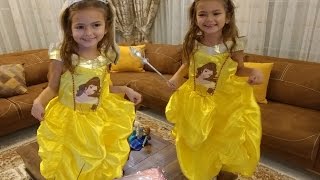 Elif prenses bella oldu. Bella kostümü, eğlenceli çocuk videosu
