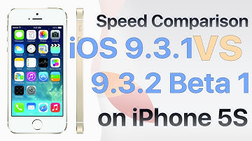 iPhone 5S iOS 9.3.1 vs iOS 9.3.2 Beta 1 / Public Beta 1 Build #13F51a Speed Comparison