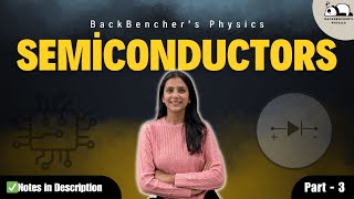 Semiconductors Class 12 Physics(Part - 3) | P-N Diode Rectifier-Half & Full Wave | JEE/NEET/Boards