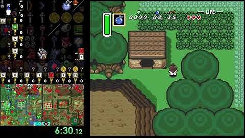 A Link to the Past randomizer: Crosskeys stepladder race