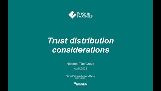 Pitcher Partners | Trust Distributions