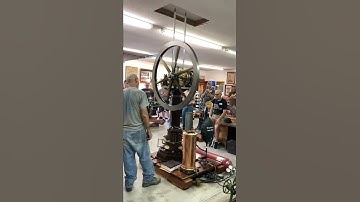 Starting the oldest combustion engine in the world!!!  1867 Otto Langen