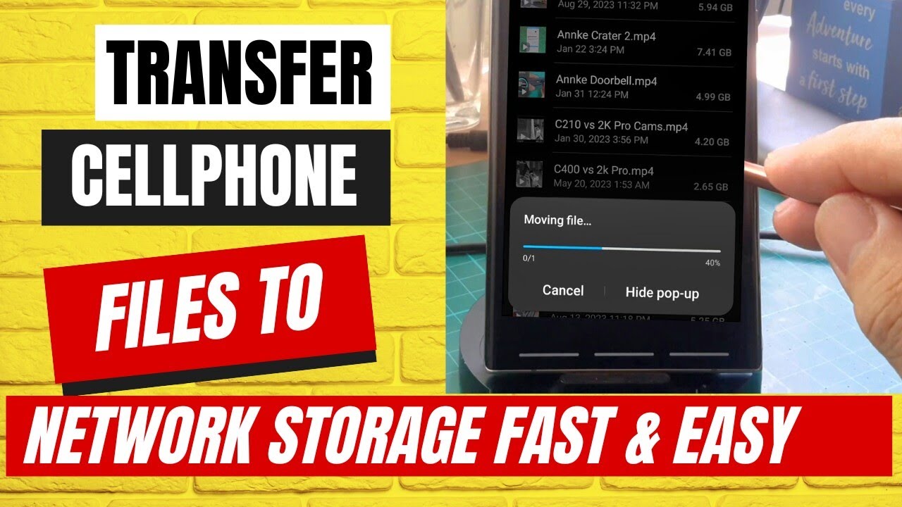 How to Transfer Cellphone Videos, Files to Network Storage FAST & EASY | TUTORIAL
