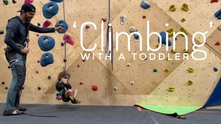 Mic’d up climbing gym shenanigans! #2yearsold