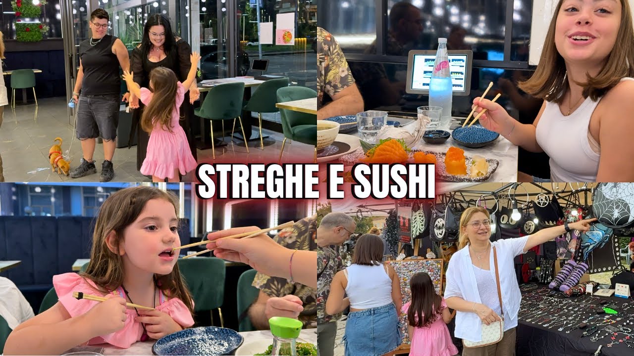 CENA DI SUSHI CON I NONNI E MERCATINO DELLE STREGHE !/ chiara paradisi