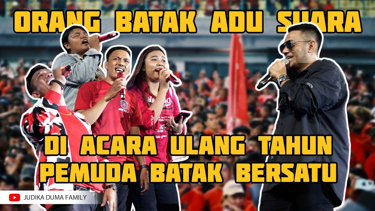 JUDIKA NANTANG ORANG BATAK NYANYI DI HUT PEMUDA BATAK BERSATU