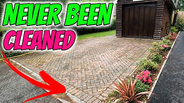 Restoring a block paved driveway to looking new again