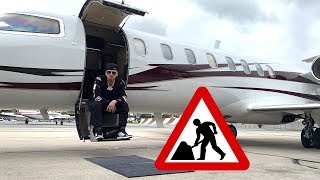 GOING TO WORK IN A PRIVATE JET!