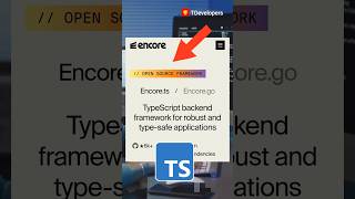 17x Faster Typescript Backend Framework⚡️ - Encore.ts #typescript #webdevelopment