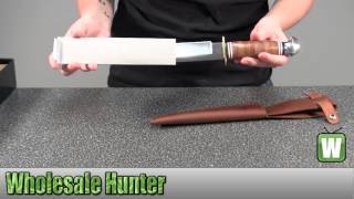 Ka-Bar Bowie Stacked Leather Hunter 11 1316 2-1236-9 Unboxing
