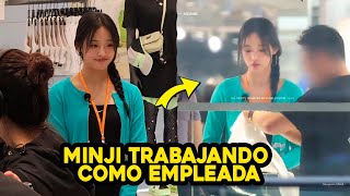 MINJI DE NEWJEANS SE HACE VIRAL TRAS SER VISTA TRABAJANDO EN UNA TIENDA NIKE