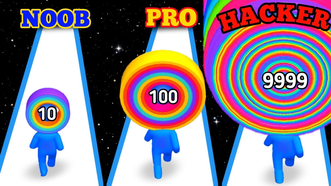 NOOB vs PRO Vs HACKER Layer Man 3D Gameplay