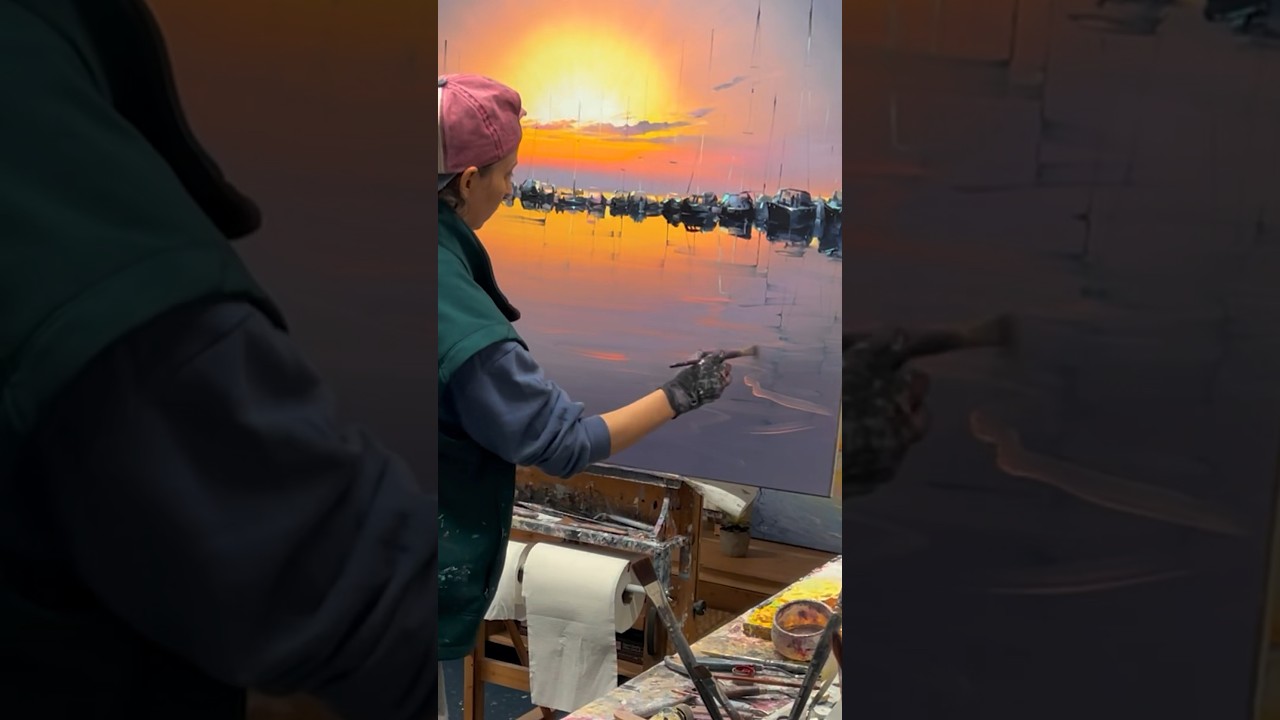 Marina at First Light | Oil Painting 