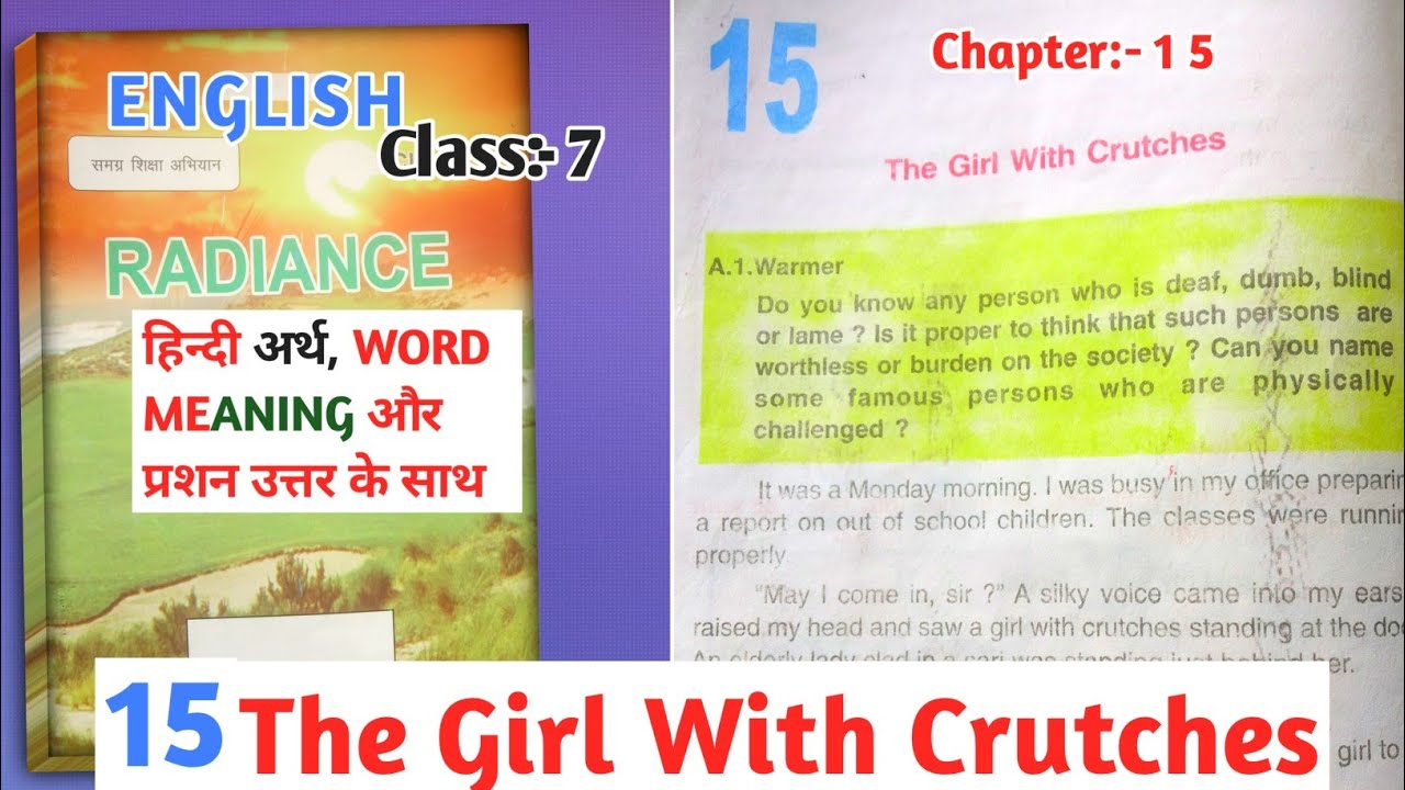 The Girl With Crutches Story Class 7 English Chapter 15 Solution with