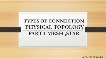 TYPE OF CONNECTION|POINT TO POINT AND MULTI POINT,     PHYSICAL TOPOLOGY PART-1| MESH AND STAR