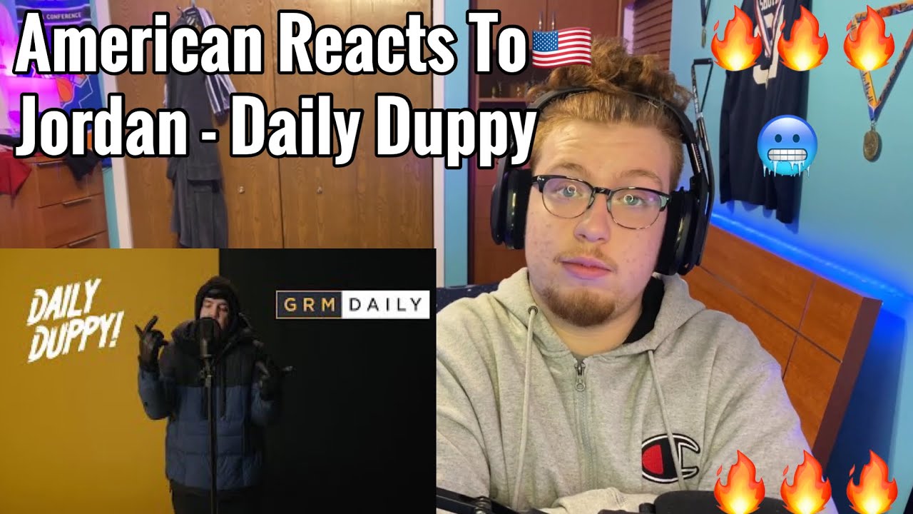 *AMERICAN REACTS* TO Jordan - Daily Duppy | GRM Daily
