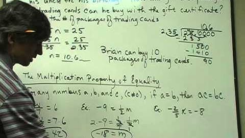 Ch  4 4  Solving Multiplication and Division Equations