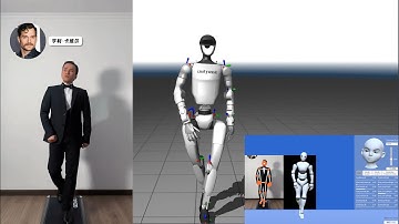 [Open Source] A MuJoCo Robot Walking Like an Actor, Real-Time Video and WebCam MoCap