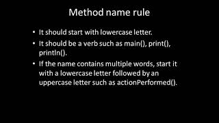 Java base syntax explanation