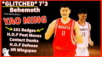 *GLITCHED* The Best Yao Ming C Build on NBA 2K22 Next Gen! Versatile Paint Beast! 101 Badges!