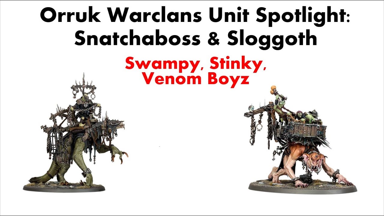 Figurines Warhammer Age of Sigmar - Orruk Warclans : Swampboss