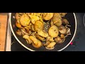 How to cook ham steak and fried potatoes