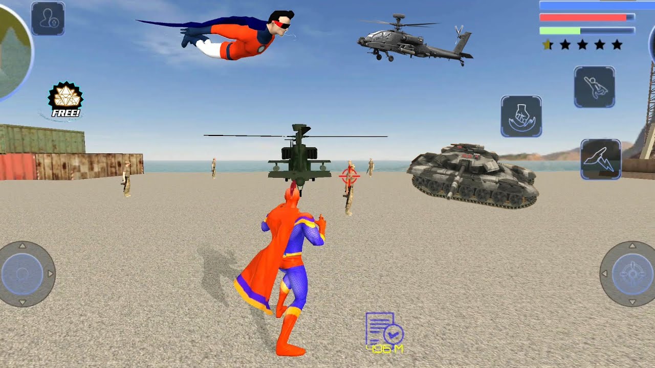 Energy Joe (Energy Man Attack Army Base) Energy Joe Destroyer Army Helicopter - Android Gameplay HD