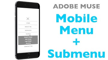 Adobe Muse Menu with Submenu