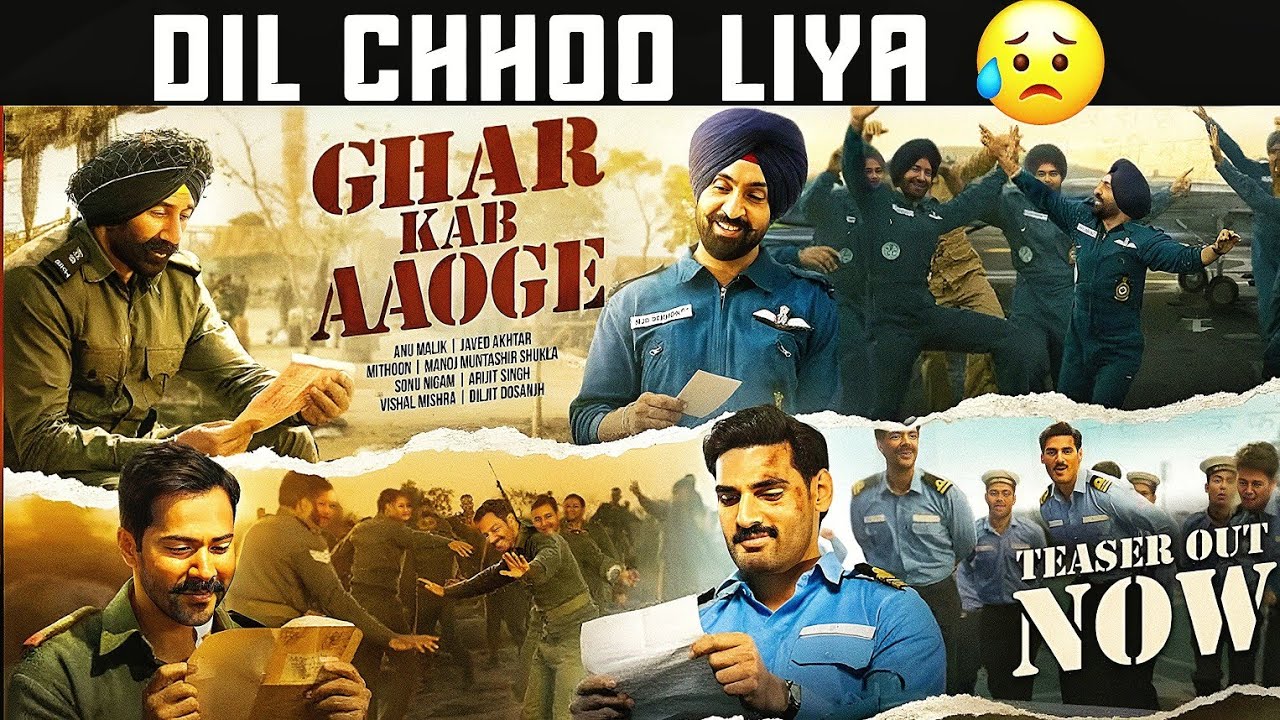 Border 2 Ghar Kab Aaoge Song Review || Yeh Song Rula Diya Yaar 😥 || Arijit Singh, Sonu Nigam, Vishal