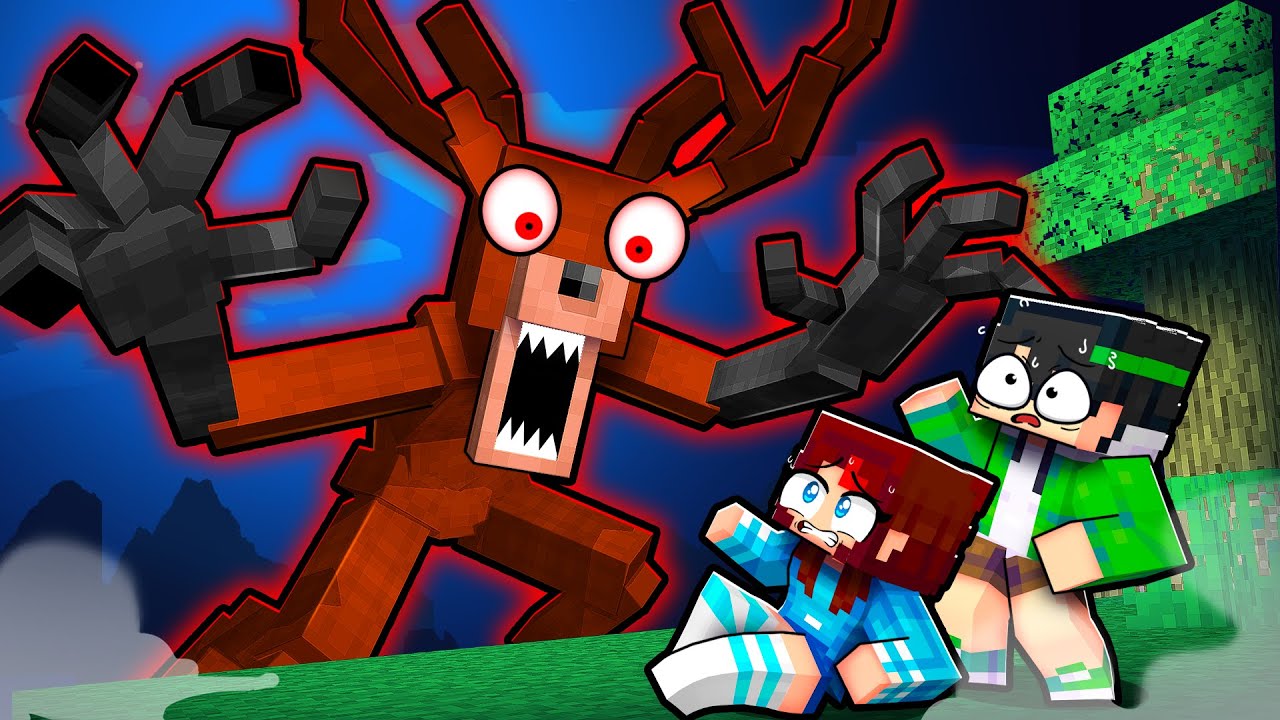 MINECRAFT: ¡ESCAPA del CIERVO de 99 NOCHES En El BOSQUE! 😱💥💀