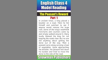 English Class 4 Ch 4 The Peasant’s Reward Part 1
