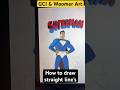 HOW TO DRAW STRAIGHT LINES WITH NO RULER / GCI & WOOMER ART / ACRYLIC MARKET REVIEW AND DEMO