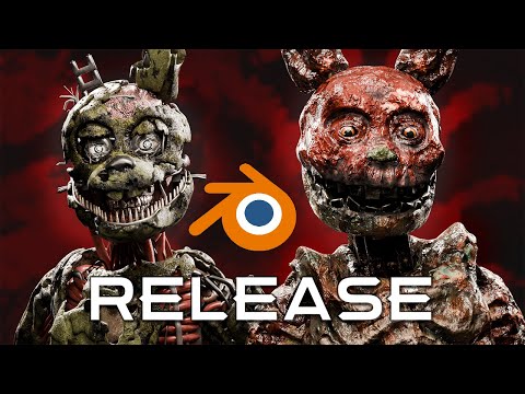 Afton & Balphebonne - Model Release [FNaF Blender]