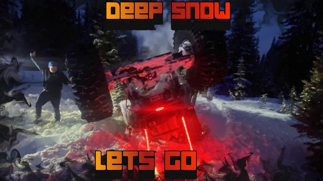 Deep snow lets go
