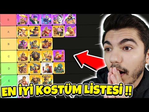 EN İYİ BARBAR KRAL KOSTÜM LİSTESİ !! - Clash Of Clans