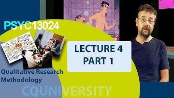 CQU PSYC13024 Lecture 4 Part 1