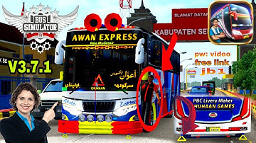 V3.7.1new conductor file and beautiful bus Android,G,M Bus Simulator Indonesia password my video🔓 👆