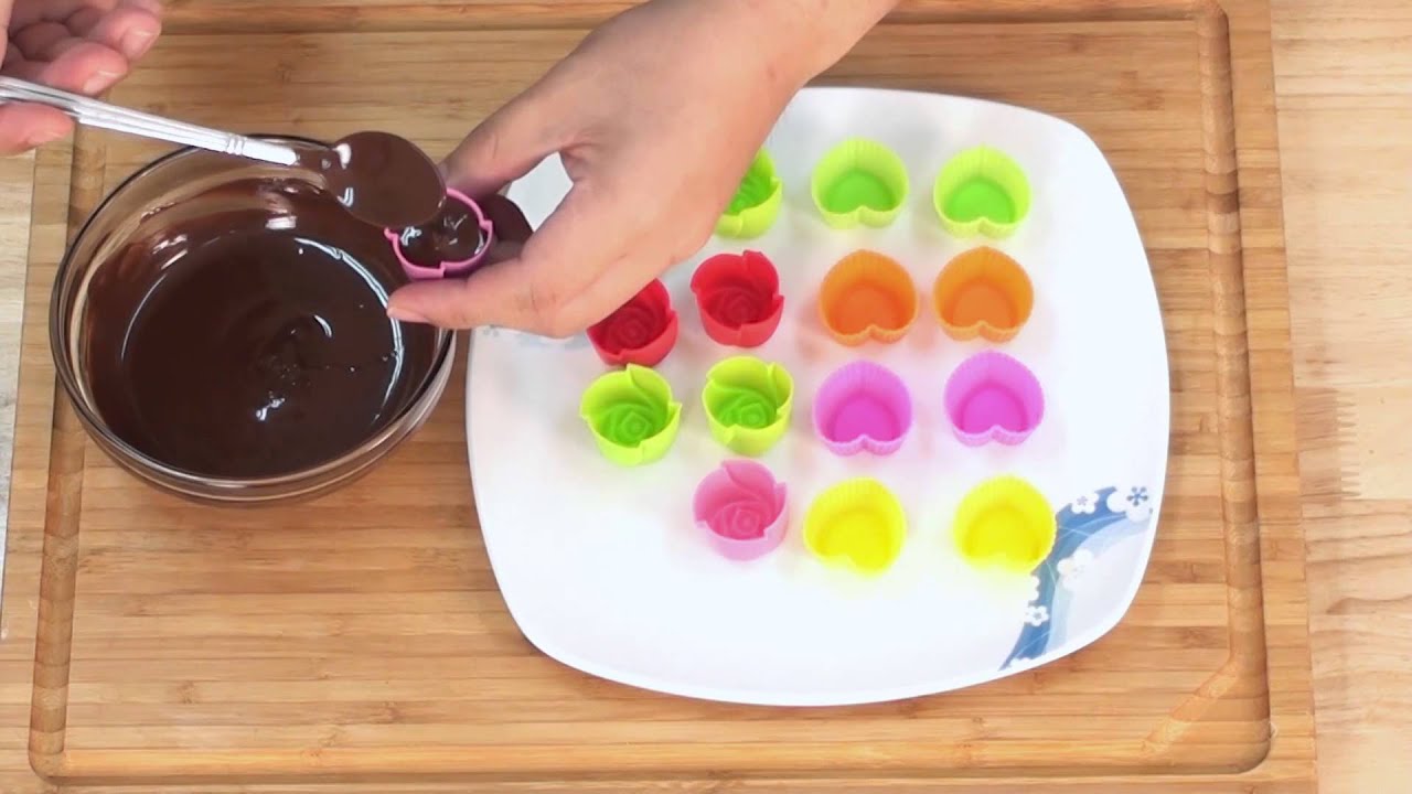 ช็อกโกแลตสอดไส้แยมสตรอเบอร์รี่ | Chocolate with Strawberry Jam | เมนูไมโครเวฟ