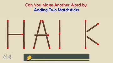 Can you make another word from the existing one? | Matchstick Word Puzzles #   | Brain Teaser