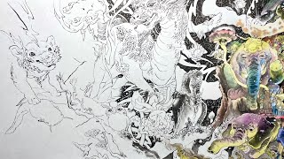 微笑みの絵　人物画 日々描く 2311日目 - YouTube