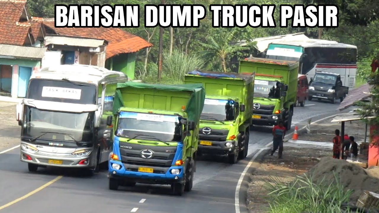 Ragasa Bermuatan Tinggi  Dan 4 Dump Truck  Tronton  Hino 