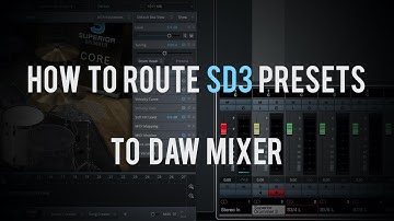How to Route Superior Drummer Presets to DAW Mixer