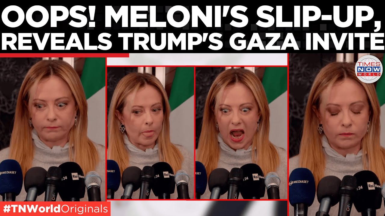 MELONI'S GAFFE, reveals Trump's Million Dollar VIP Invite to Italy For Gaza Peace Plan | World News