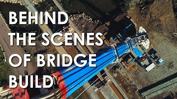 BEHIND THE SCENES OF BRIDGE BUILD | 4K Timelapse & Drone Footage | Civil Engineering