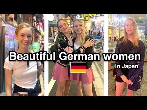 Beautiful German women in Tokyo, Japan