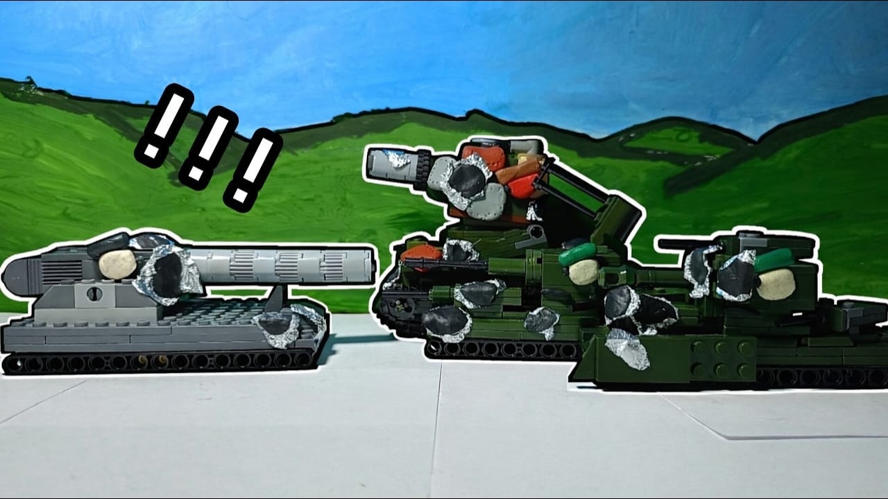 Геракл против армии монстров(лего анимации про танки)