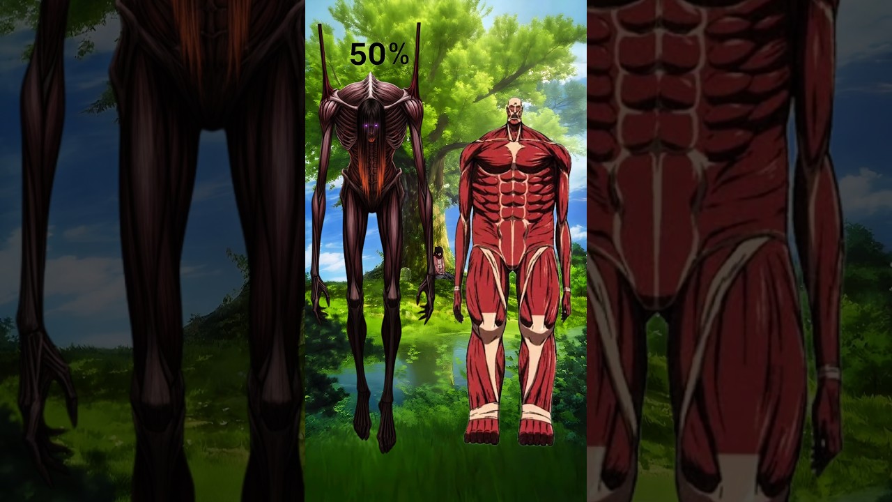 Can All AOT Titans Defeat Eren Founding Titan #anime #shorts