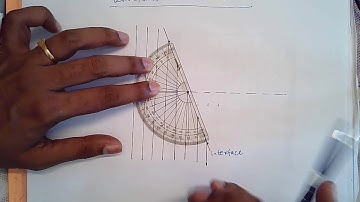 04 drawing wavefronts - refraction from rarer to denser medium