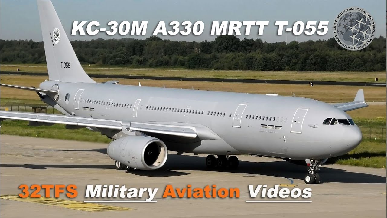 [4K] *BRAND-NEW* NATO KC-30M (A330 MRTT) T-055 Departure Eindhoven AB